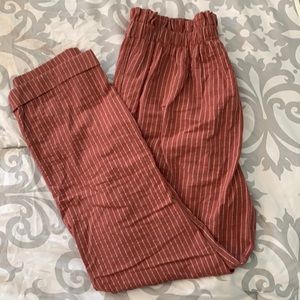 Ruffled Striped Pants